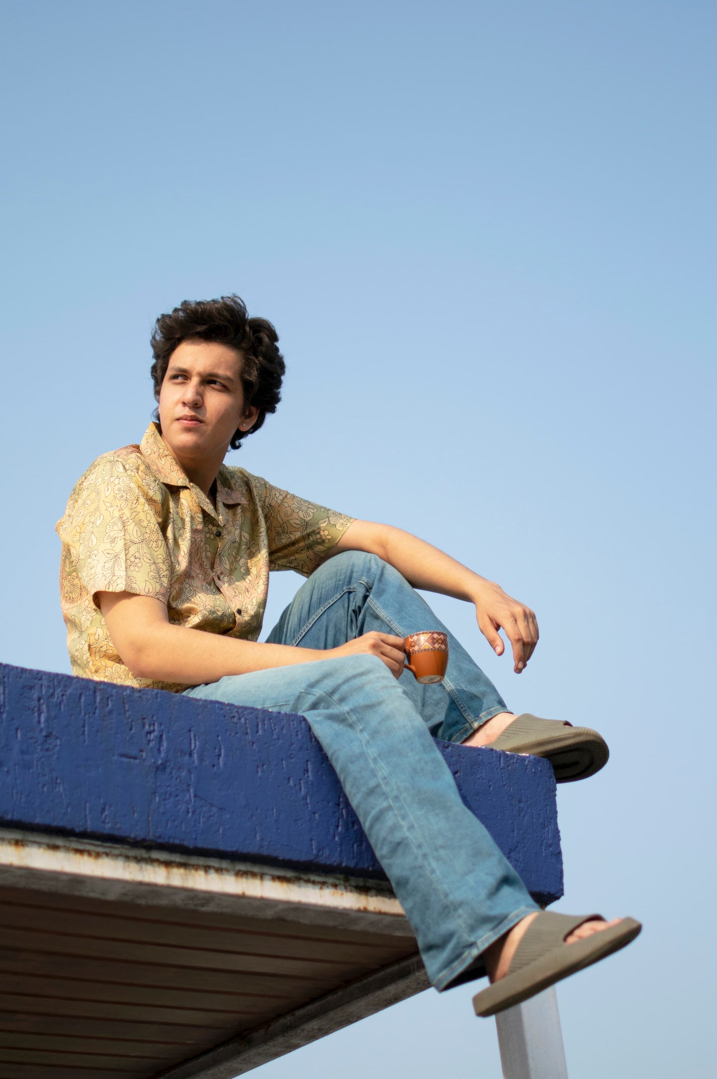 Golden Harvest Khadi Silk Shirt – Paisley Meadow Dream