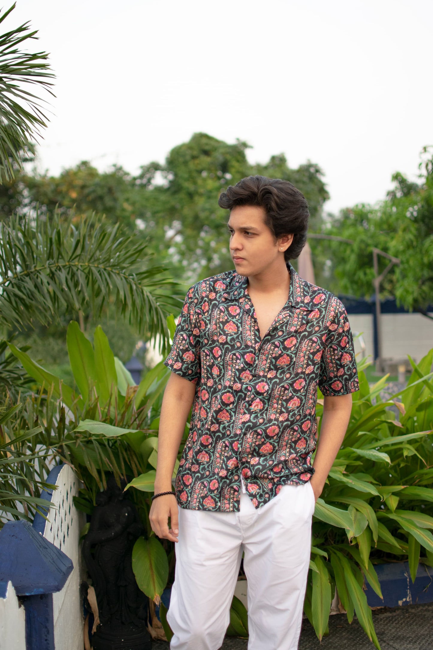 Botanic Breeze Linen Silk Shirt