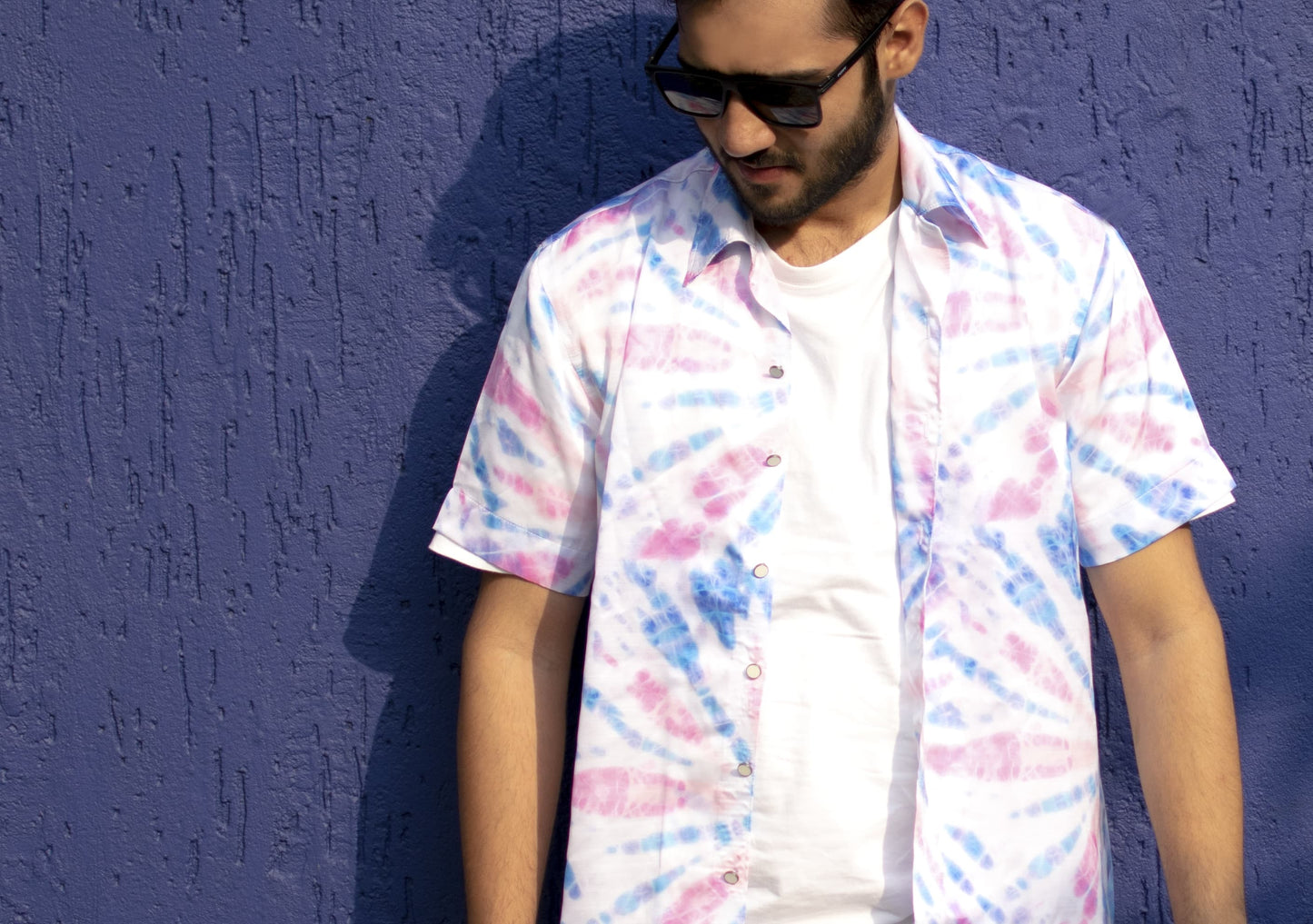Men’s Casual Tie-Dye Shirt