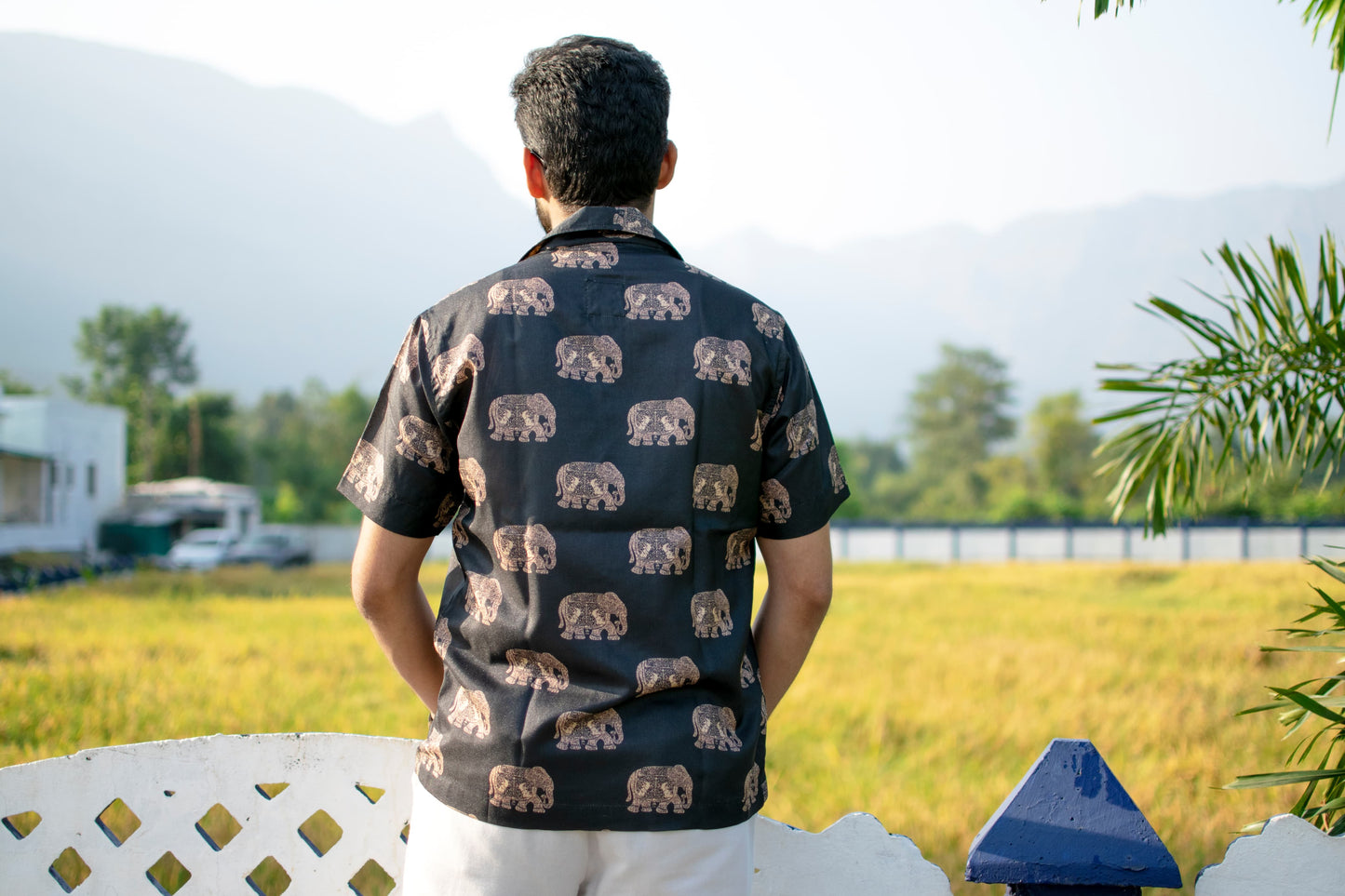 Elephant Trail Khadi Silk Shirt – Heritage in Every Thread