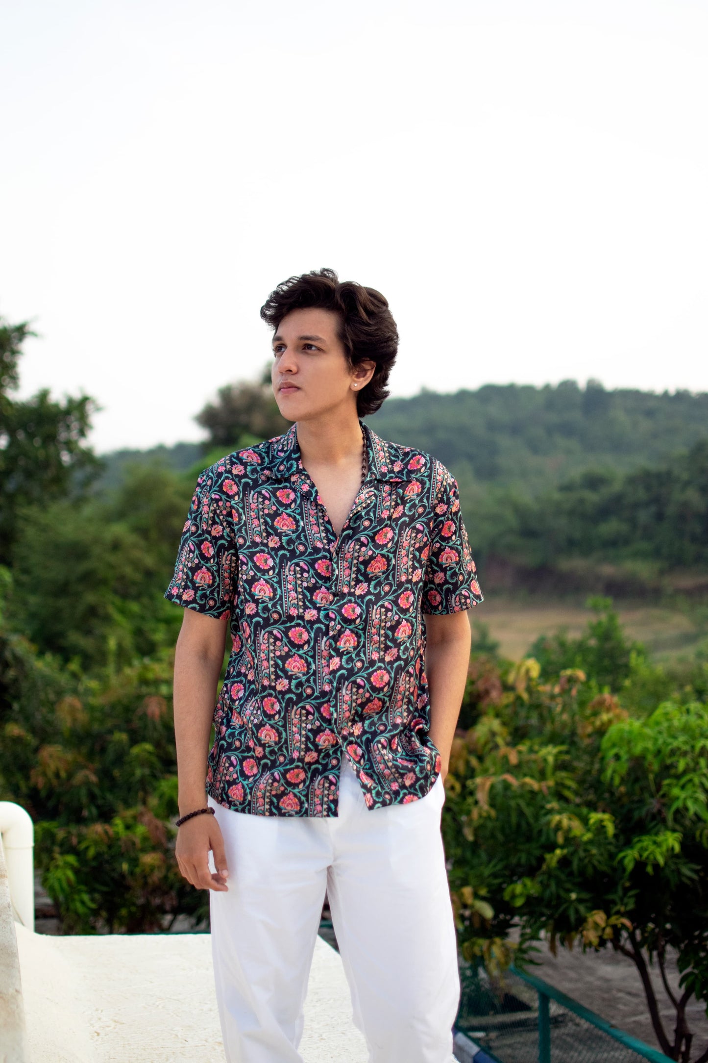 Botanic Breeze Linen Silk Shirt