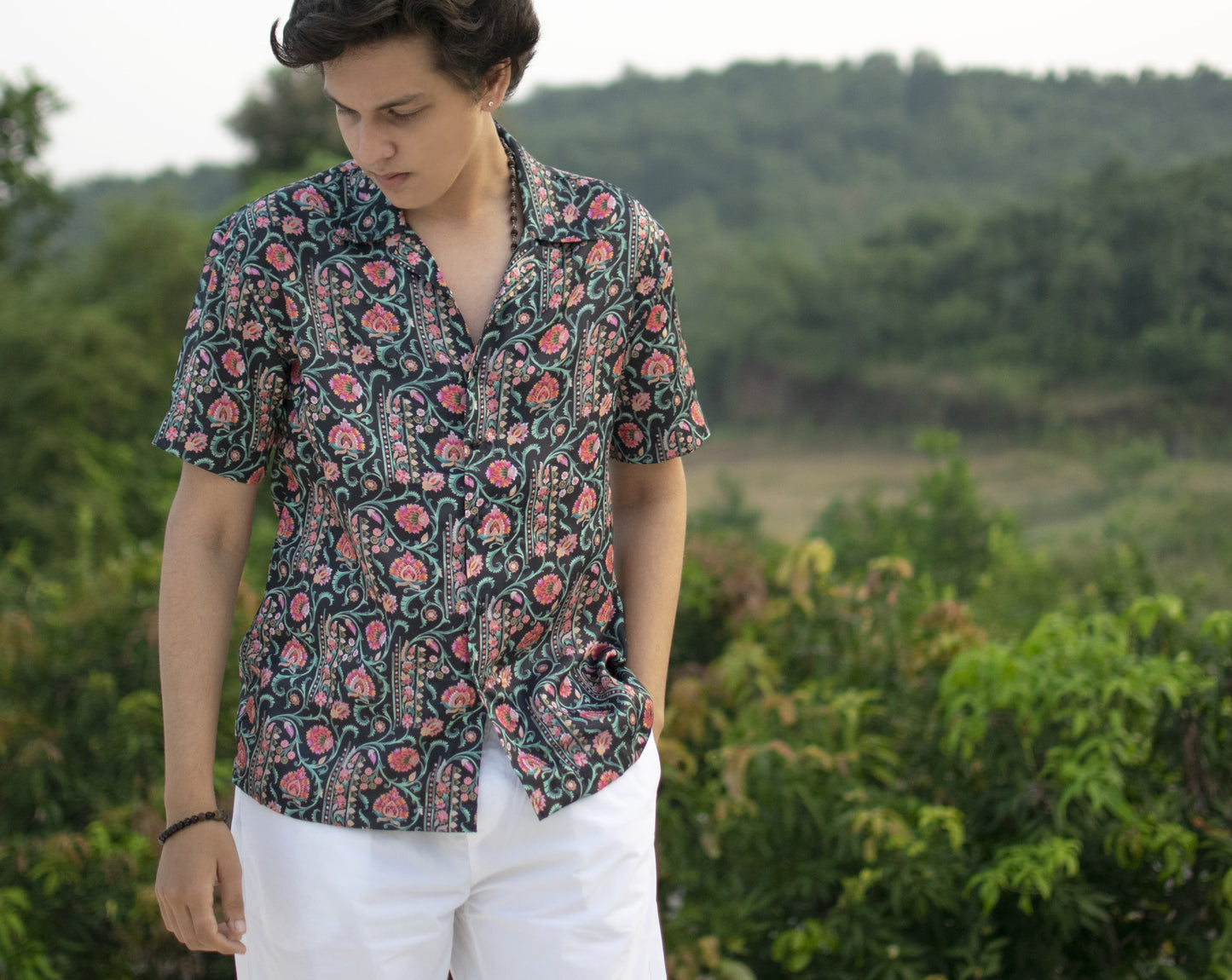 Botanic Breeze Linen Silk Shirt
