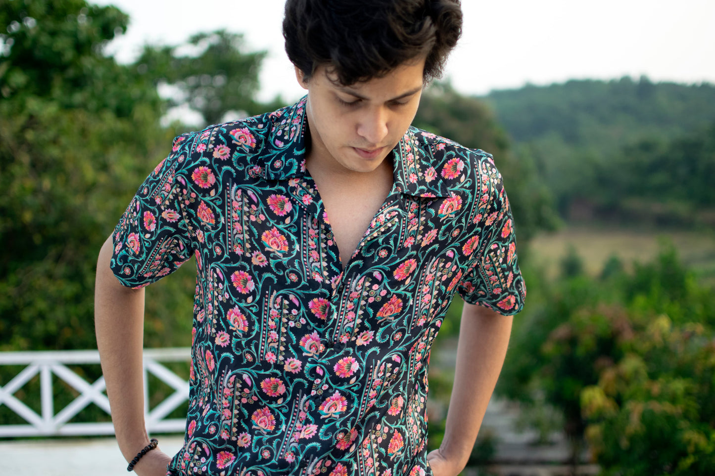 Botanic Breeze Linen Silk Shirt