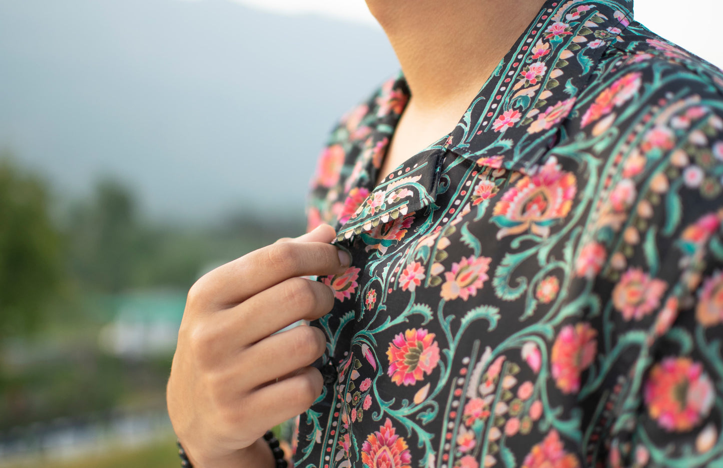 Botanic Breeze Linen Silk Shirt