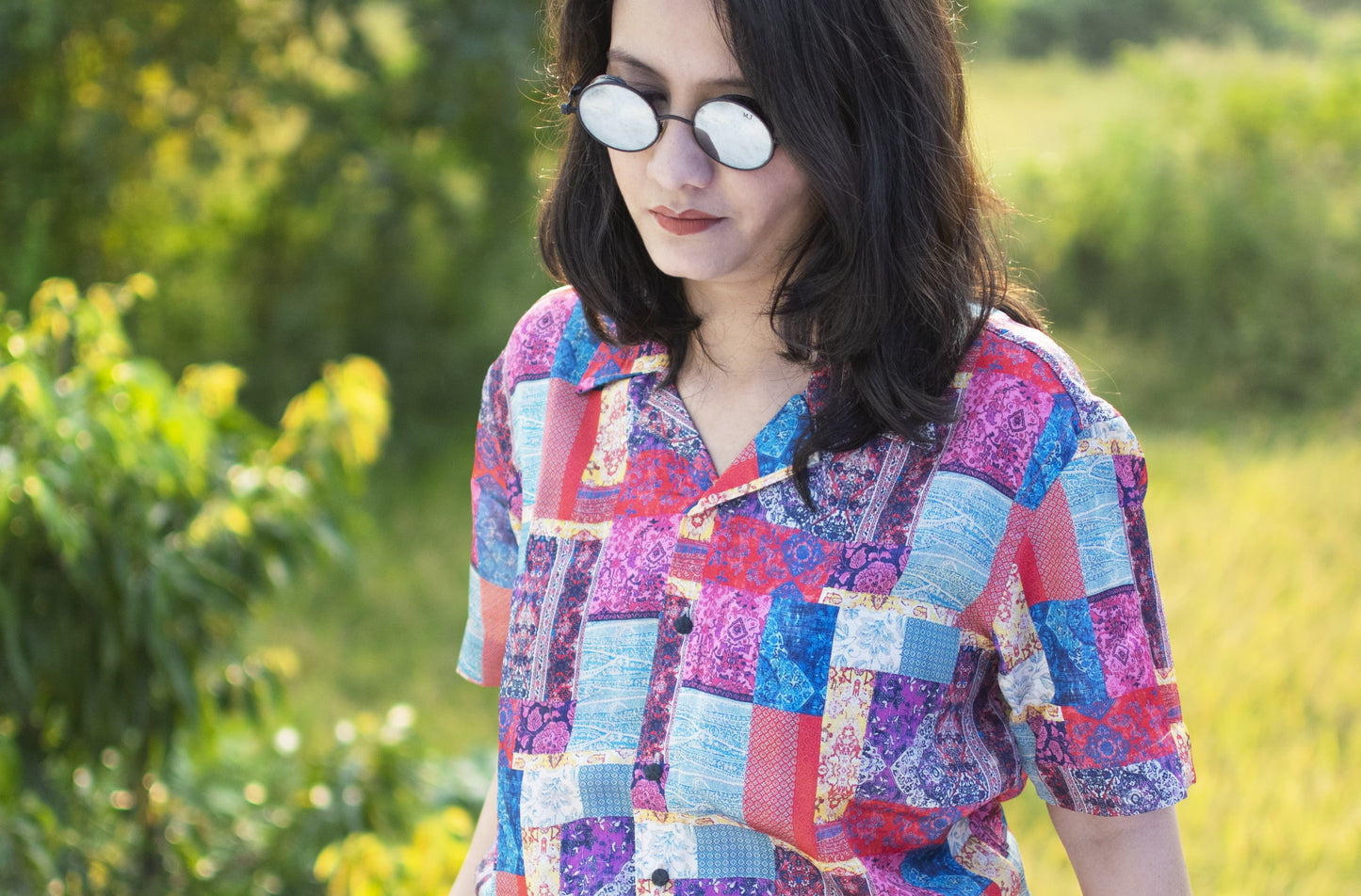Boho Breeze Patchwork Shirt
