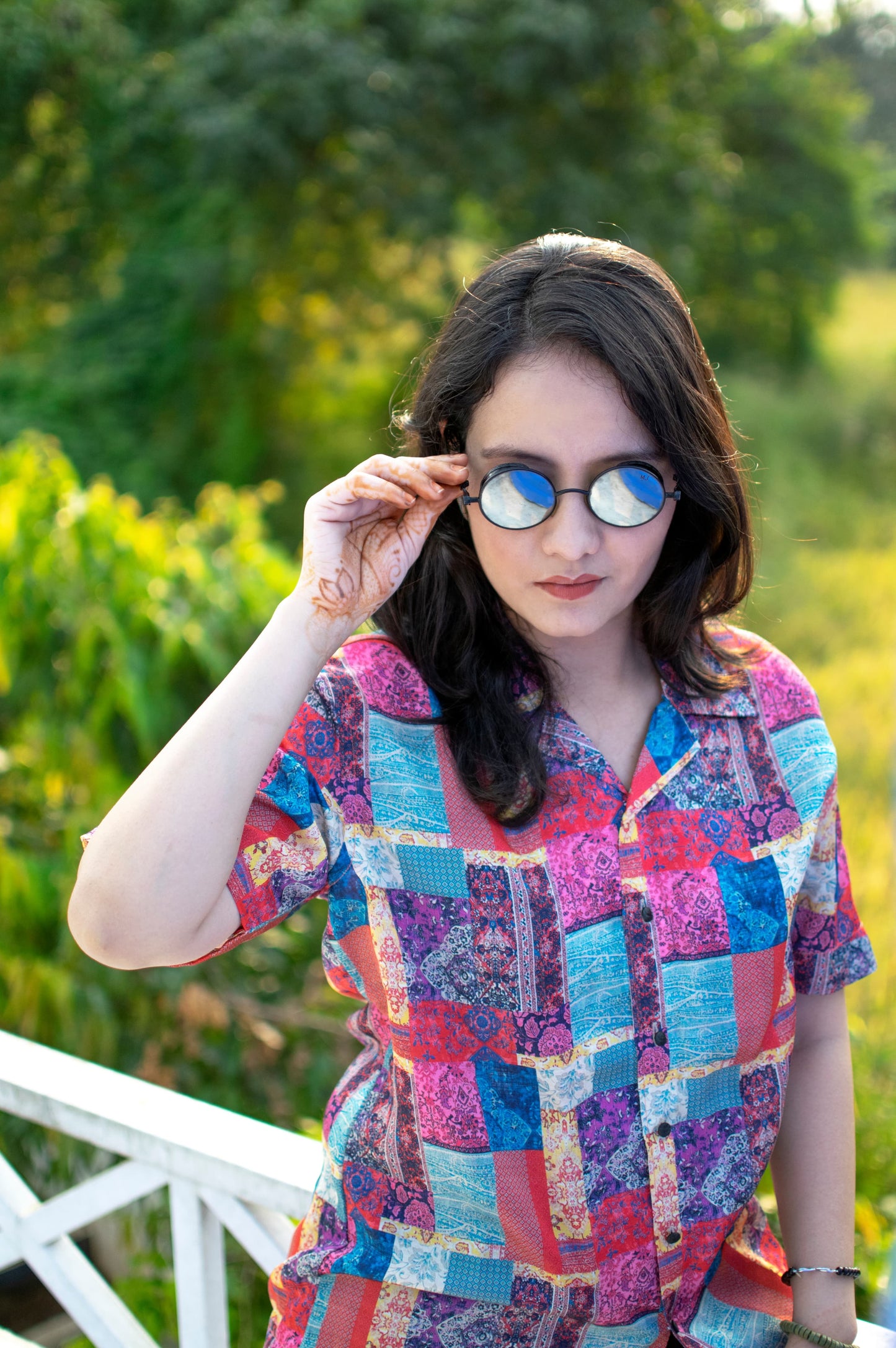 Boho Breeze Patchwork Shirt