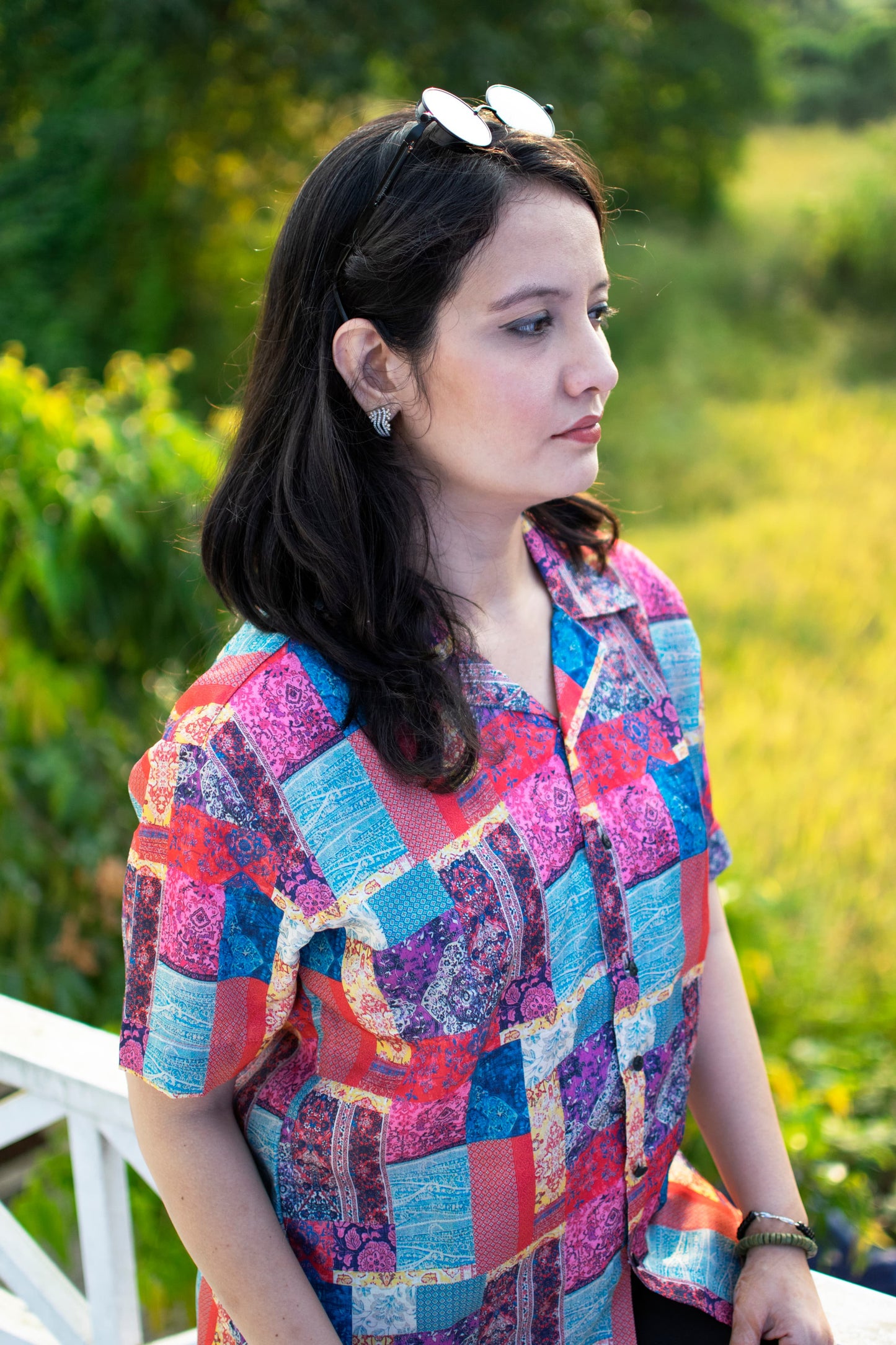 Boho Breeze Patchwork Shirt