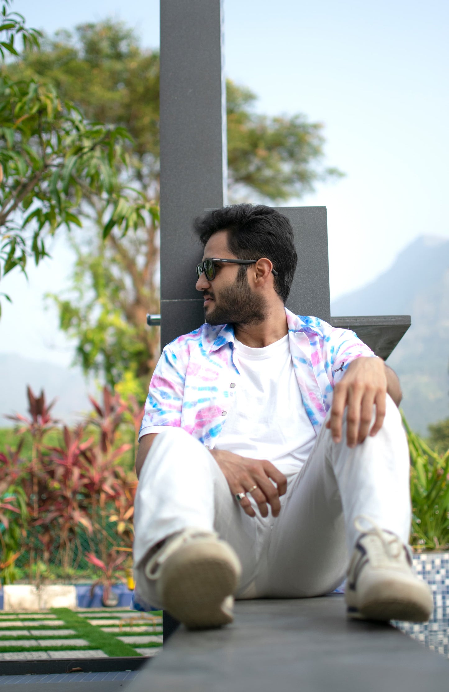 Men’s Casual Tie-Dye Shirt