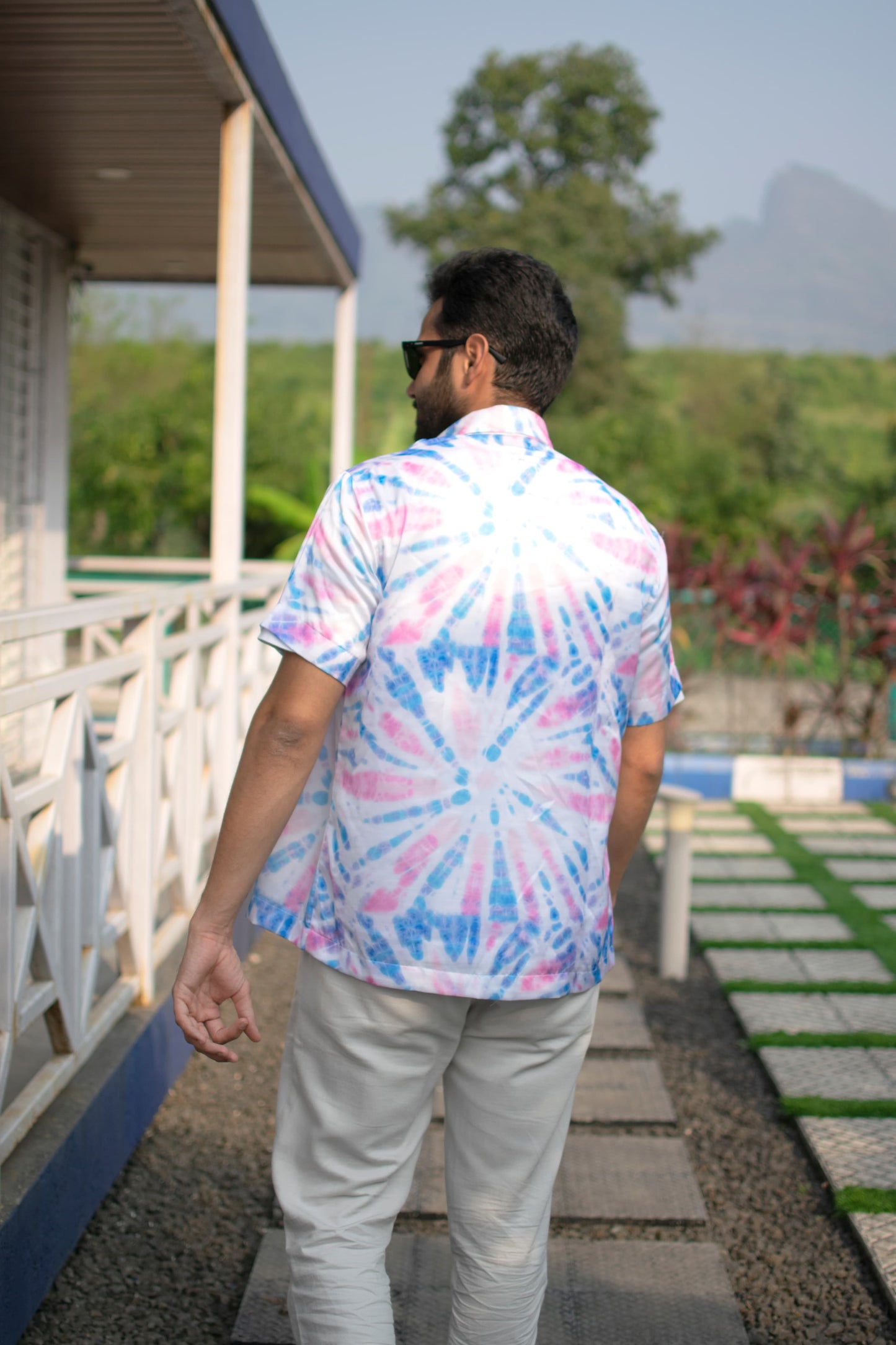 Men’s Casual Tie-Dye Shirt