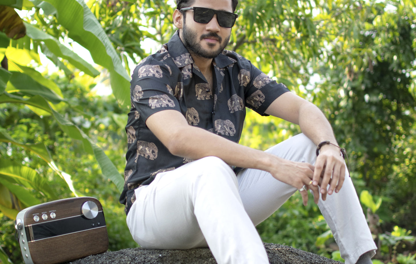 Elephant Trail Khadi Silk Shirt – Heritage in Every Thread