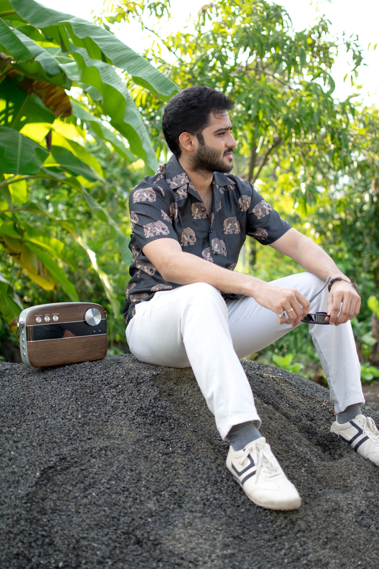 Elephant Trail Khadi Silk Shirt – Heritage in Every Thread