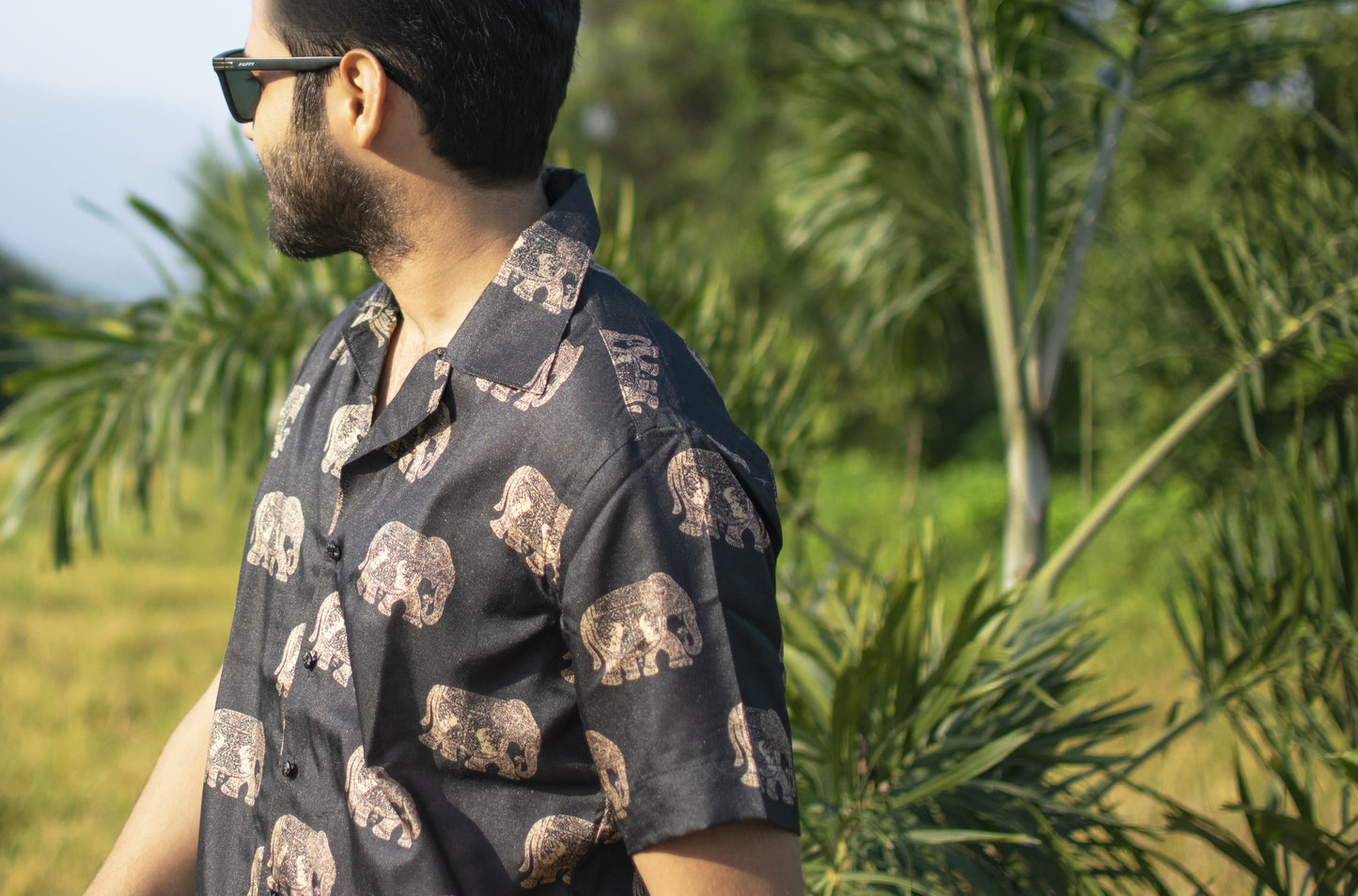 Elephant Trail Khadi Silk Shirt – Heritage in Every Thread