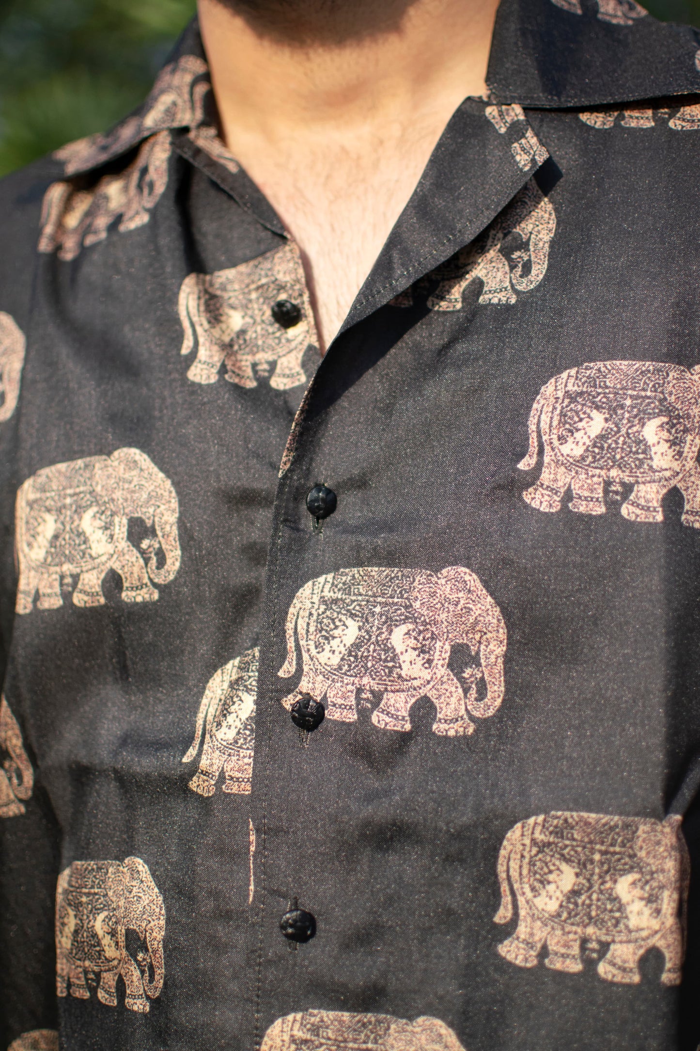 Elephant Trail Khadi Silk Shirt – Heritage in Every Thread