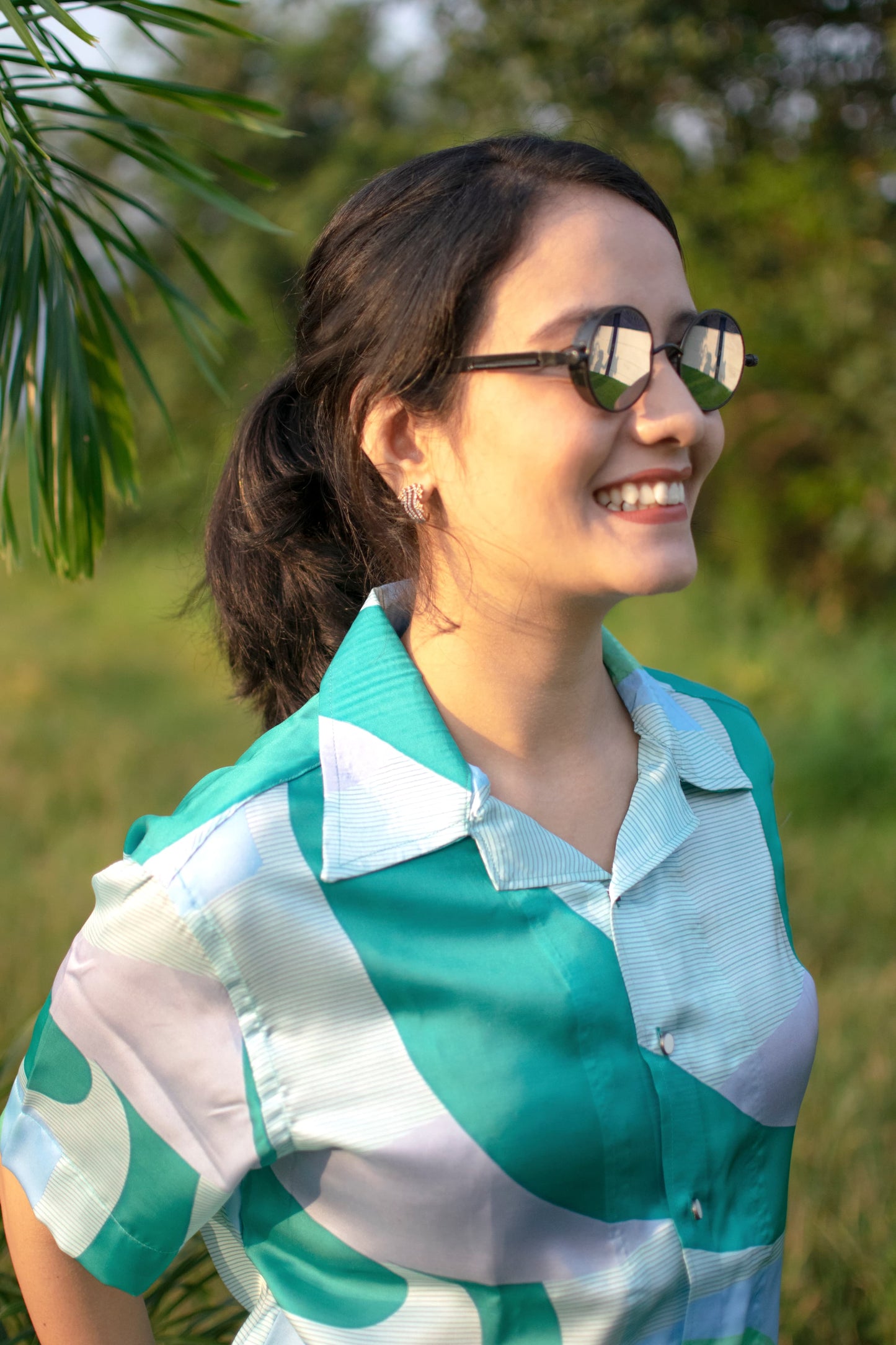 Aqua Drift Linen Silk Shirt – Breeze Edition