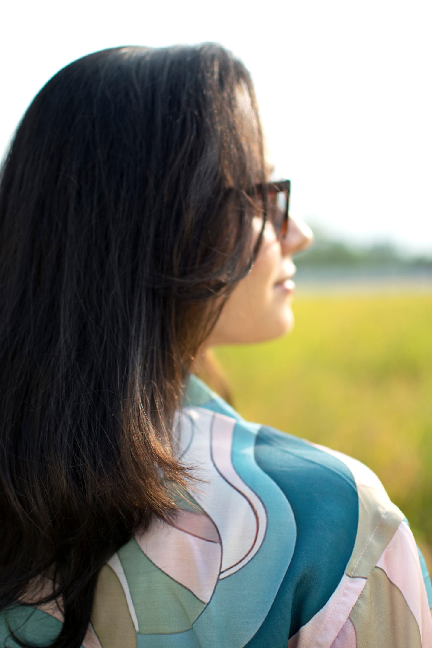 Coastal Bloom Linen Silk Shirt – Soft Horizons